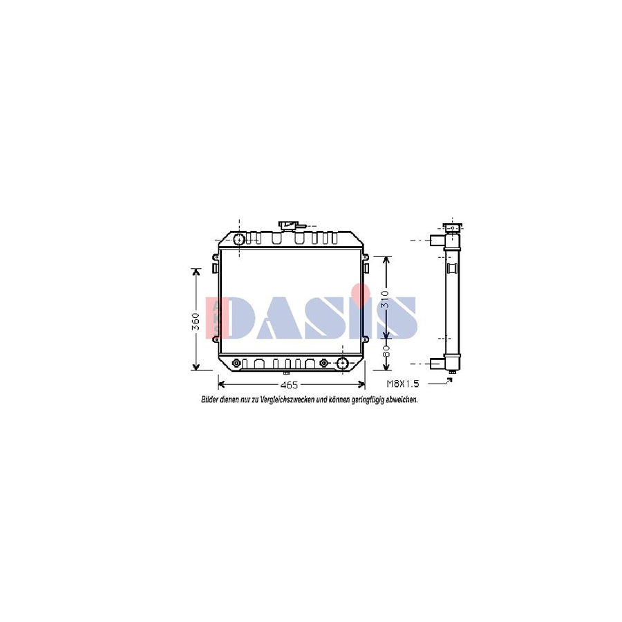 AKS Dasis 150090N Engine Radiator | Duco Car Parts UK