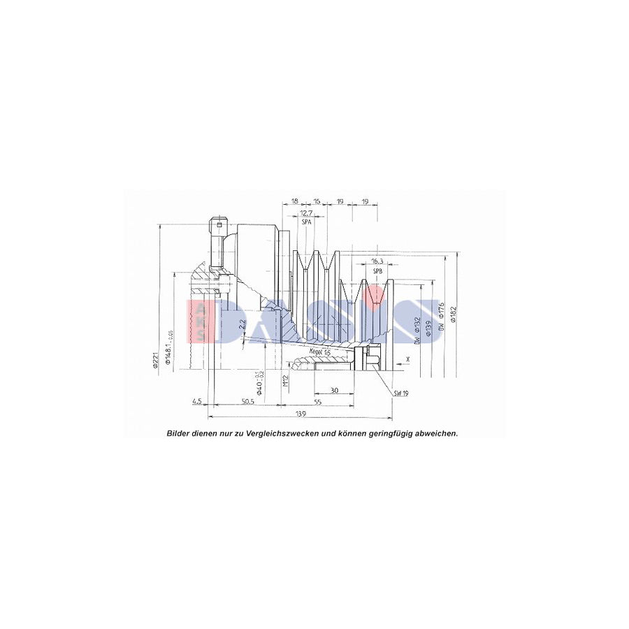 AKS Dasis 851304N Ac Compressor Clutch | Duco Car Parts UK