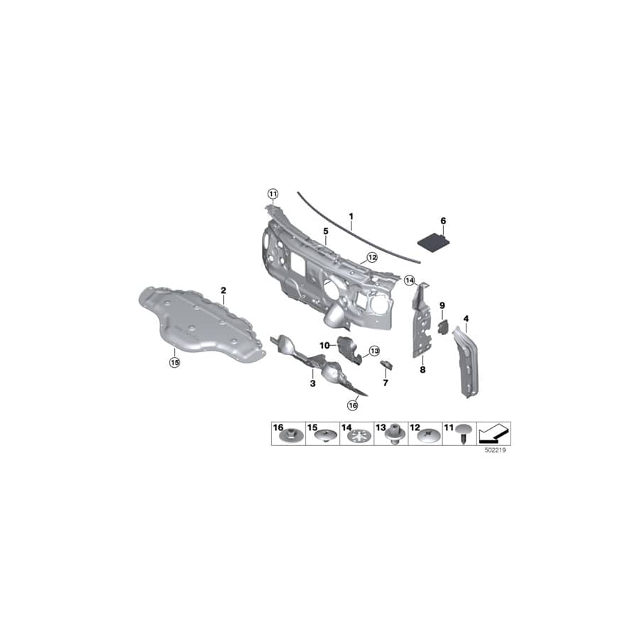 Genuine BMW 51487418074 F46 F48 F45 Soundproof., Dr Harness, A-Pillar, Rgt. (Inc. X2 18d, 118i & X1 20d) | Duco Car Parts UK Car Parts