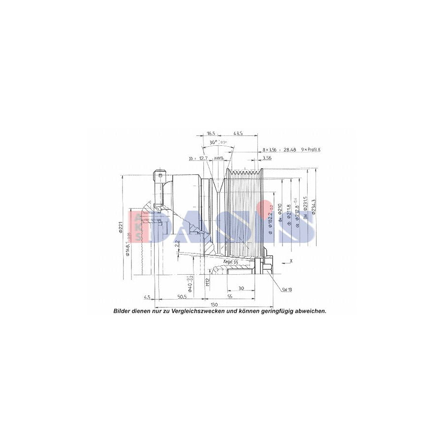 AKS Dasis 851321N Ac Compressor Clutch | Duco Car Parts UK