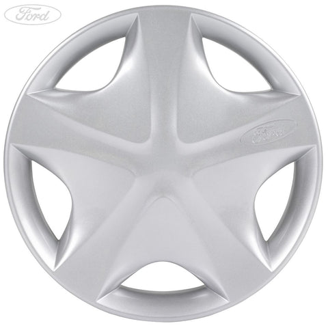 GENUINE FORD 1105625 KA MK1 13" WHEEL TRIM HUB CAP SILVER SINGLE 1996-2008 | Duco Car Parts UK