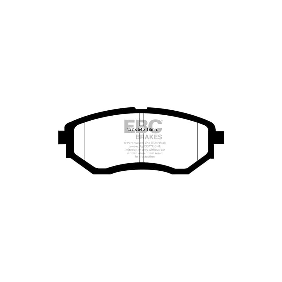 EBC PDKF1820 Subaru Ultimax Front Brake Pad & Plain Disc Kit - Akebono Caliper (Inc. Forester, Legacy, Outback) 2 | Duco Car Parts UK Car Parts