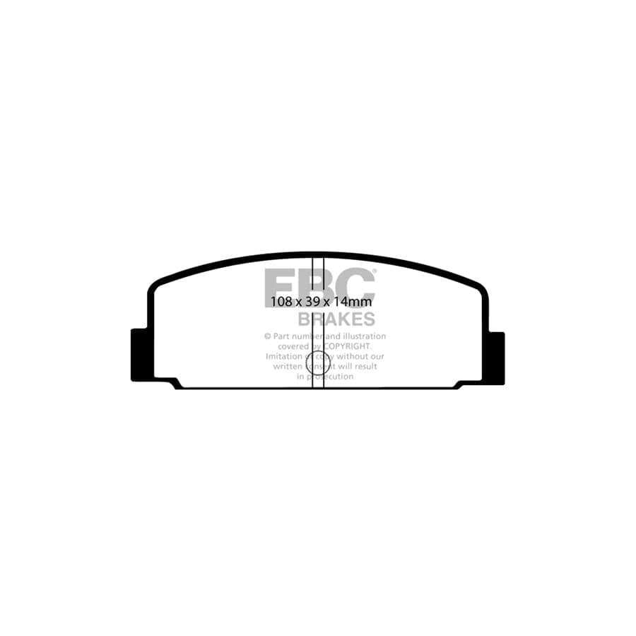 EBC PDKR631 Mitsubishi Ultimax Rear Brake Pad & Plain Disc Kit (Inc. Galant, Lancer, Sapporro, Starion) 2 | Duco Car Parts UK Car Parts