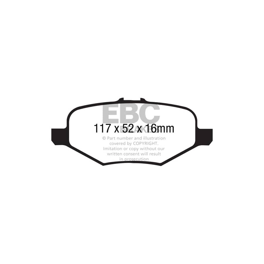 EBC PDKR988 Ford Ultimax Rear Brake Pad & Plain Disc Kit (Inc. Explorer & Flex) 2 | Duco Car Parts UK Car Parts
