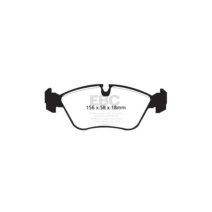 EBC PDKF2158 Volvo 850 Ultimax Front Brake Pad & Plain Disc Kit - ATE Caliper 2 | Duco Car Parts UK Car Parts