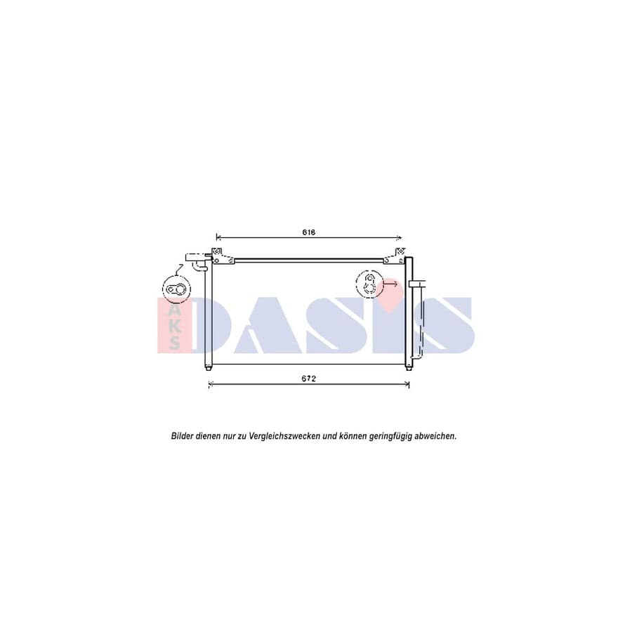 AKS Dasis 512069N Air Conditioning Condenser For Ssangyong Korando | Duco Car Parts UK