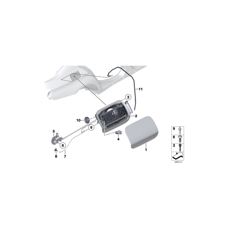 Genuine BMW 51177218336 Cover Pot SCR (Inc. 520i, 525d & 550iX) | Duco Car Parts UK