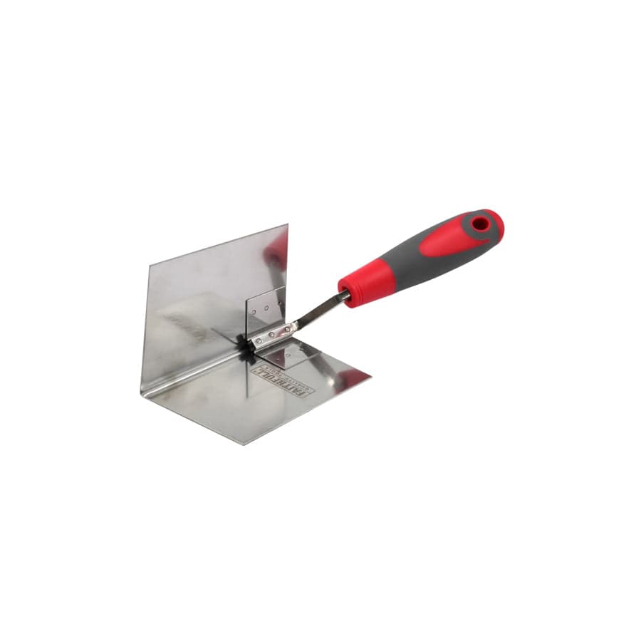 Faithfull FAISGTCINTSS Internal Corner Trowel Stainless Steel Soft Grip Handle 4 x 3 x 3in | Duco Car Parts UK