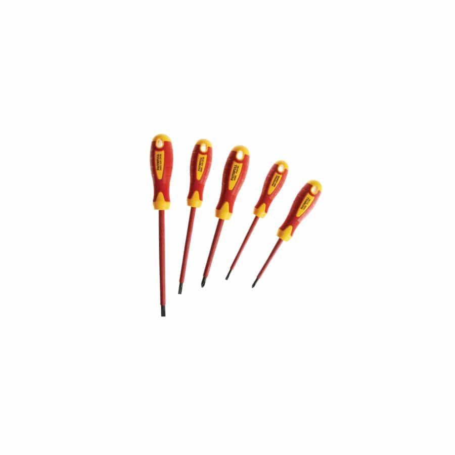 Faithfull FAISDVDESET5 VDE Soft Grip Screwdriver Set, 5 Piece | Duco Car Parts UK