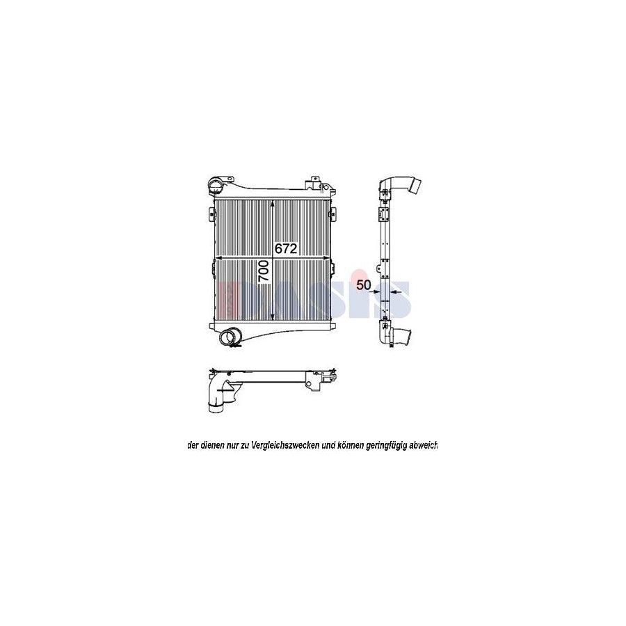 AKS Dasis 397018N Intercooler | Duco Car Parts UK