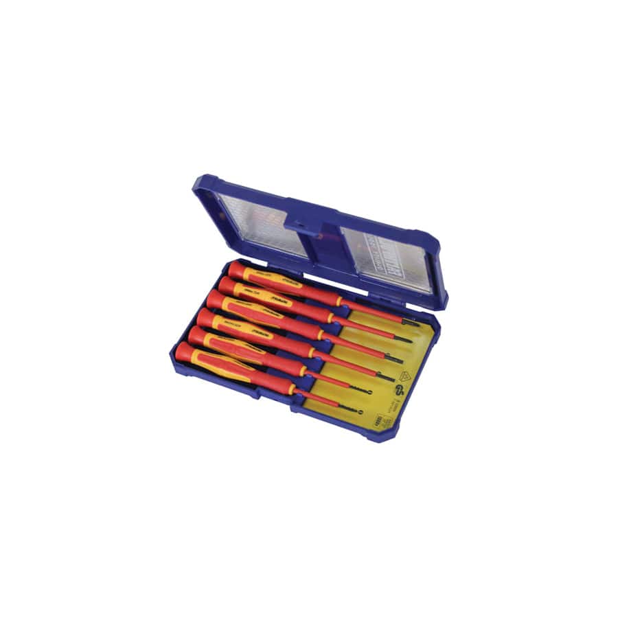 Faithfull FAISDVDEMINI Precision VDE Screwdriver Set, 6 Piece | Duco Car Parts UK