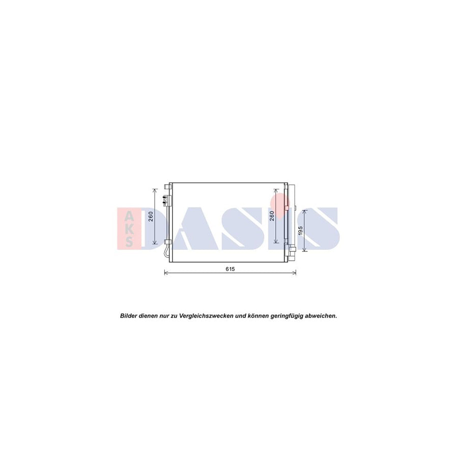 AKS Dasis 512084N Air Conditioning Condenser | Duco Car Parts UK