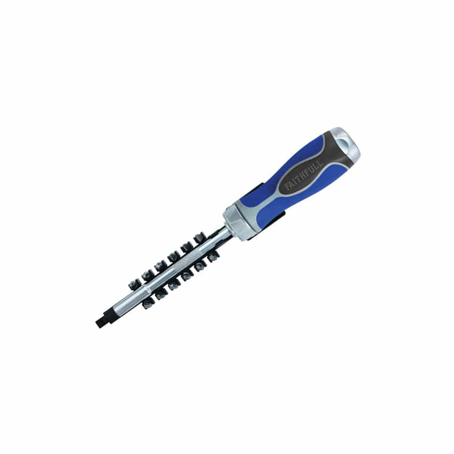 Faithfull FAISDSET13R Ratchet Screwdriver Set, 13 Piece | Duco Car Parts UK