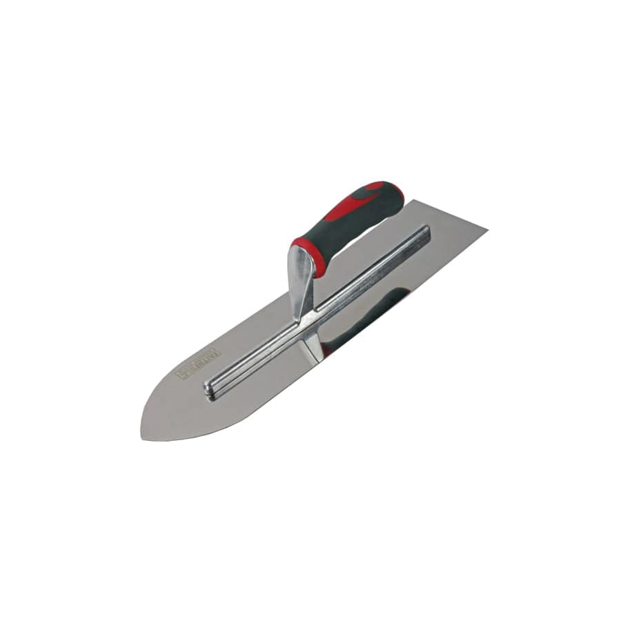 Faithfull FAISGTFL16SS Flooring Trowel Stainless Steel Soft Grip Handle 16 x 4in | Duco Car Parts UK