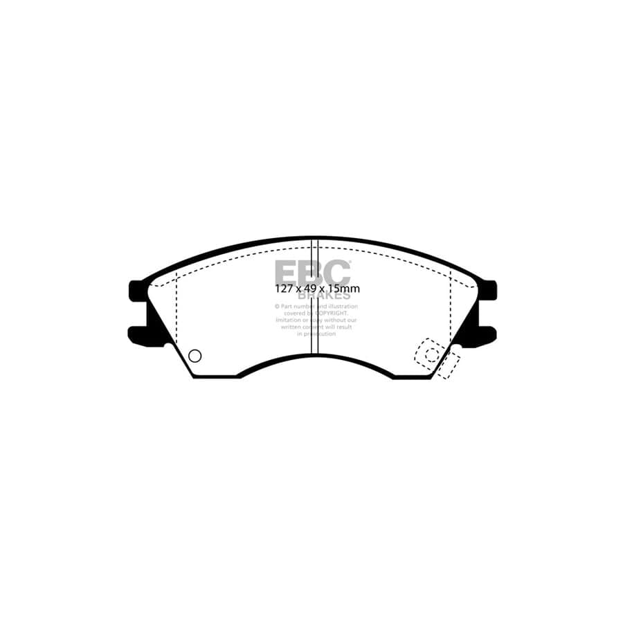 EBC PDKF1831 Subaru Justy Ultimax Front Brake Pad & Plain Disc Kit 2 | Duco Car Parts UK Car Parts
