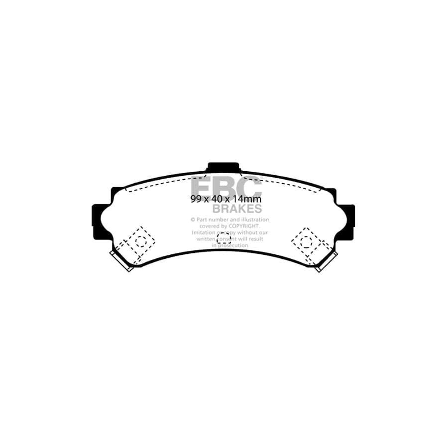 EBC PDKR645 Nissan Almera Ultimax Rear Brake Pad & Plain Disc Kit - Sumitomo Caliper 2 | Duco Car Parts UK Car Parts
