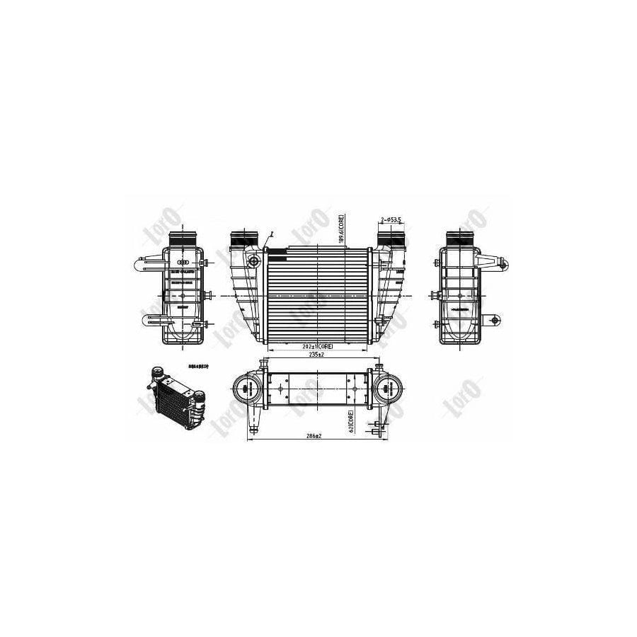 Abakus 0030180004 Intercooler For Audi A4 | Duco Car Parts UK