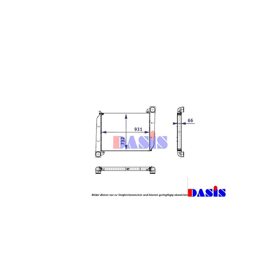 AKS Dasis 297210T Intercooler | Duco Car Parts UK
