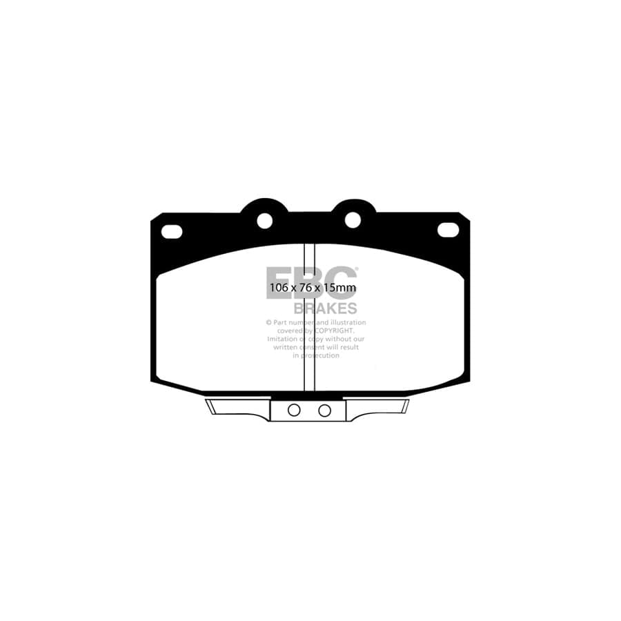 EBC PDKF1172 Mazda RX7 Ultimax Front Brake Pad & Plain Disc Kit - Akebono Caliper 2 | Duco Car Parts UK Car Parts