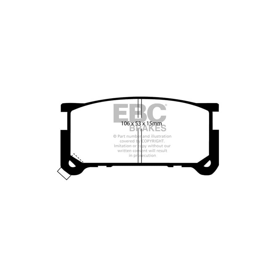 EBC PDKF1840 Subaru Ultimax Front Brake Pad & Plain Disc Kit (Inc. Leone Series 2 & 284/MV/Shifter) 2 | Duco Car Parts UK Car Parts