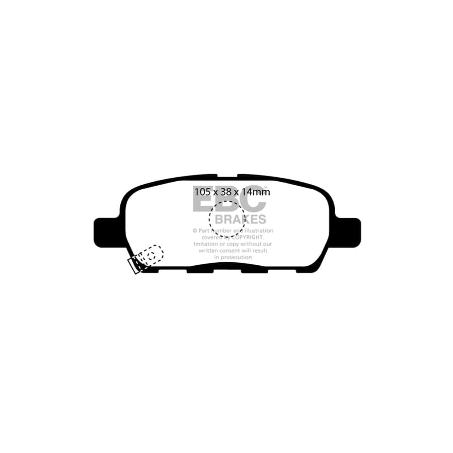 EBC PDKR652 Nissan Ultimax Rear Brake Pad & Plain Disc Kit - Akebono Caliper (Inc. Cube & Tiida) 2 | Duco Car Parts UK Car Parts