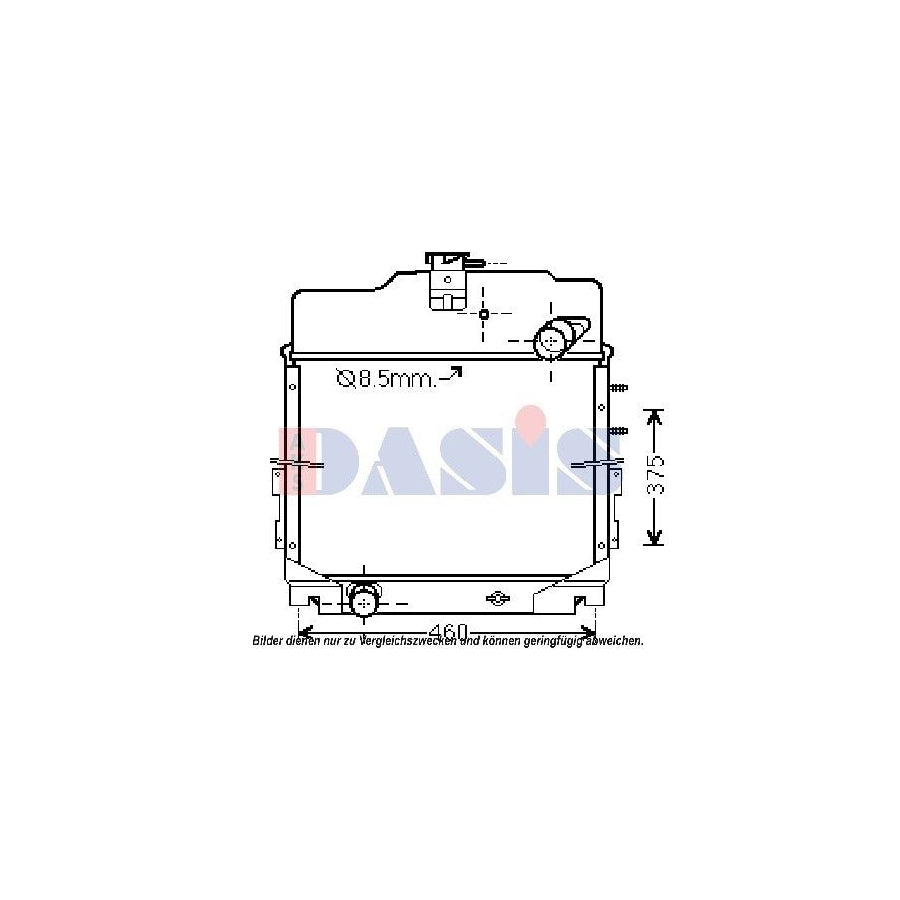 AKS Dasis 440285N Engine Radiator | Duco Car Parts UK