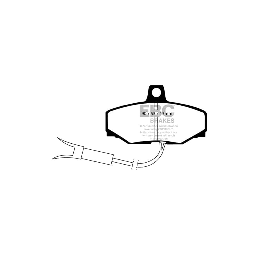 EBC PDKR292 Daimler Jaguar Ultimax Rear Brake Pad & Plain Disc Kit - Girling/TRW Caliper (Inc. Sovereign, XJ6, XJR) 2 | Duco Car Parts UK Car Parts