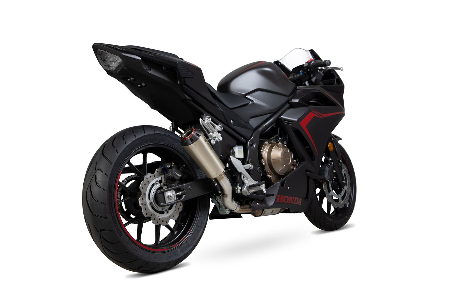 Scorpion PHA186TEO Honda CBR500 R Red Power Slip-On - Titanium Sleeve | Duco Car Parts UK UK