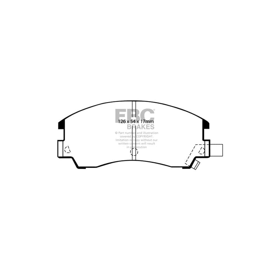 EBC PDKF1842 Subaru Ultimax Front Brake Pad & Plain Disc Kit 2 | Duco Car Parts UK Car Parts