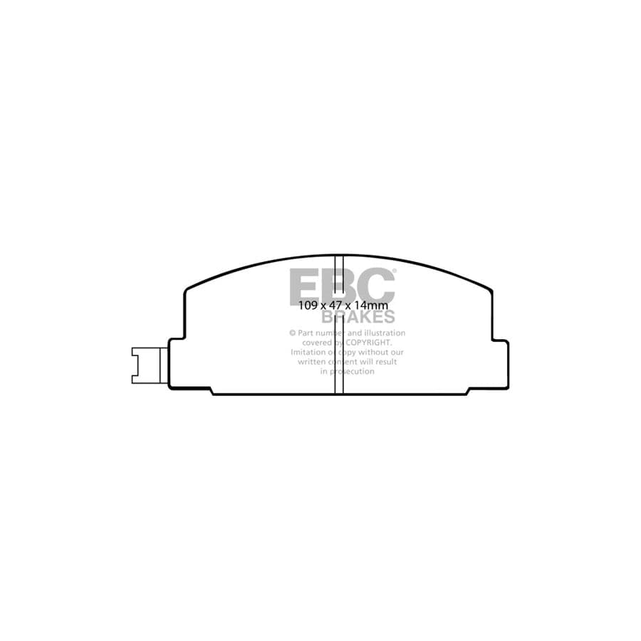 EBC PDKF1841 Subaru Ultimax Front Brake Pad & Plain Disc Kit (Inc. Leone Series 2 & 284/MV/Shifter) 2 | Duco Car Parts UK Car Parts