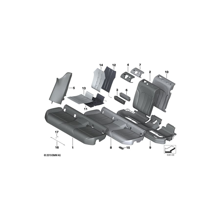 Genuine BMW 52207477150 G32 Side Finisher, Leather, Right MOKKA (Inc. 630iX, 630d & 620d) | Duco Car Parts UK Car Parts