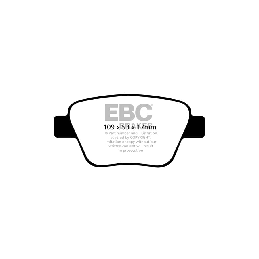 EBC PDKR053 Audi Seat Skoda VW Ultimax Rear Brake Pad & Plain Disc Kit - Bosch Caliper 2 | Duco Car Parts UK Car Parts
