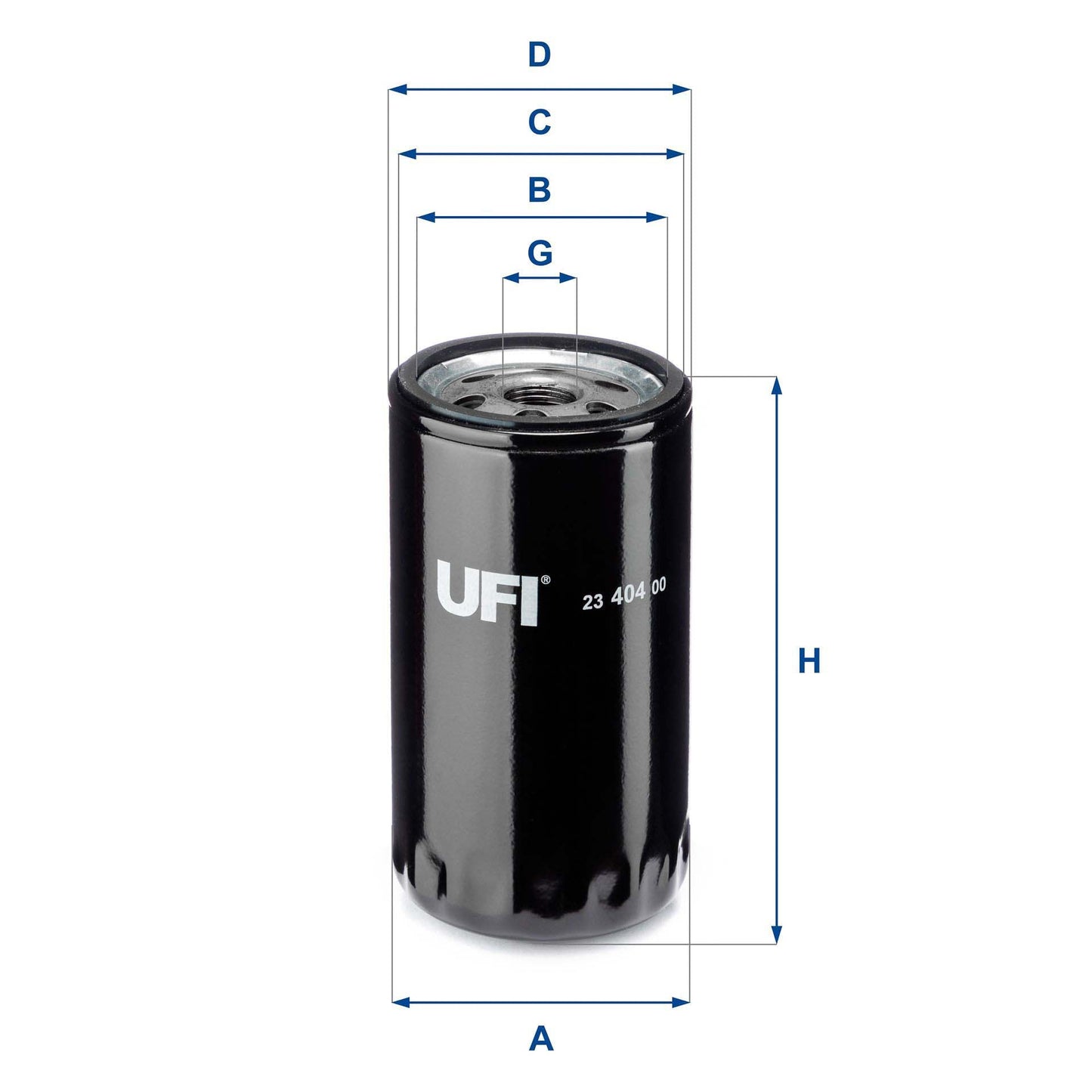 UFI 23.404.00 Oil Filter For Audi 80