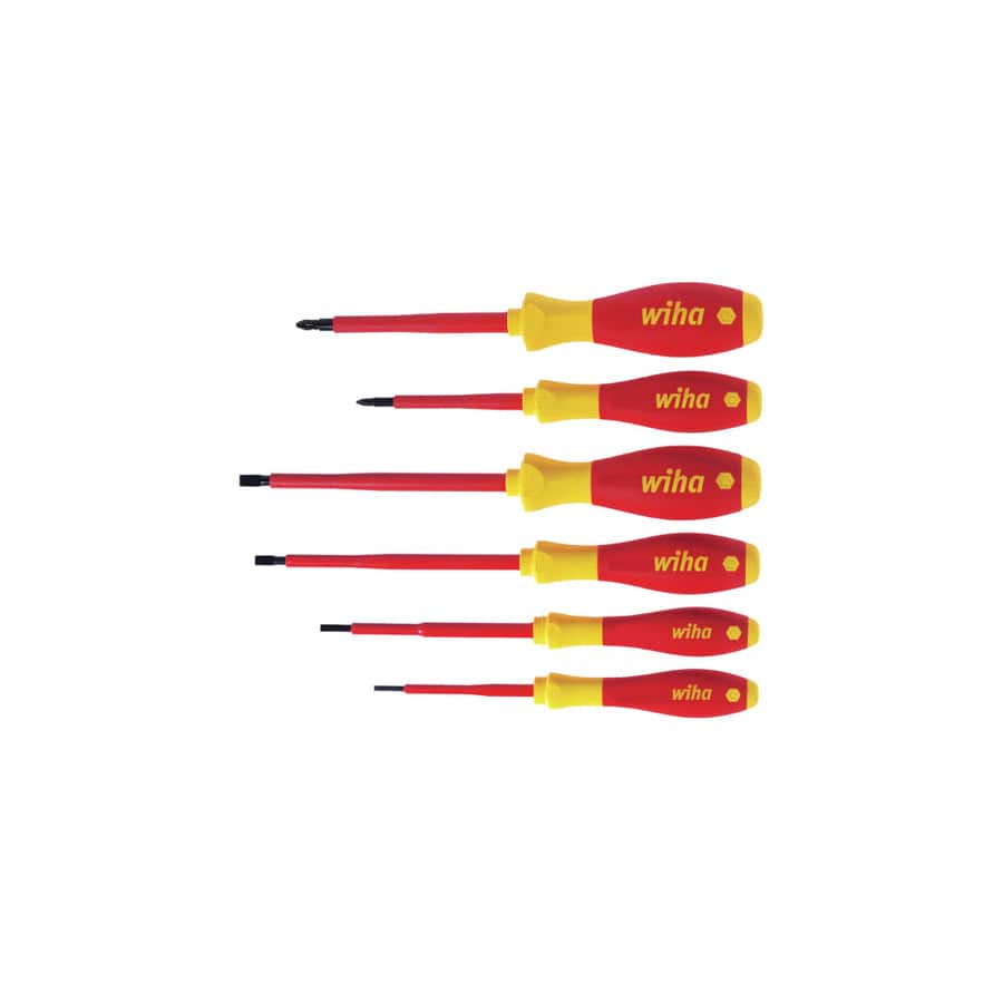Wiha WHA25477 SoftFinish® electric SL/PZ Screwdriver Set, 6 Piece | Duco Car Parts UK