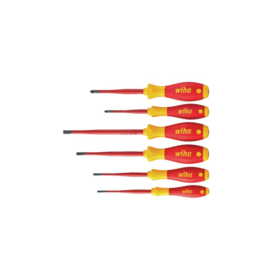 Wiha WHA36455 SoftFinish® electric slimFix SL/PZ Screwdriver Set, 6 Piece | Duco Car Parts UK