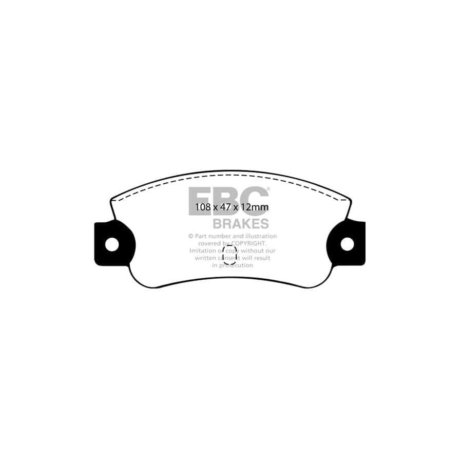 EBC PDKR300 Fiat Lancia Ultimax Rear Brake Pad & Plain Disc Kit - Bendix Caliper (Inc. Argenta, Delta, Prisma) 2 | Duco Car Parts UK Car Parts
