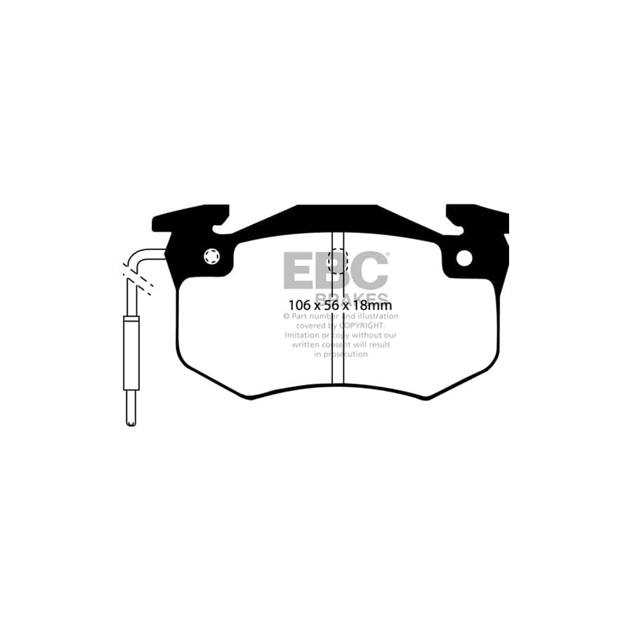 EBC PDKF441 Citroen Visa Ultimax Front Brake Pad & Plain Disc Kit 2 | Duco Car Parts UK Car Parts
