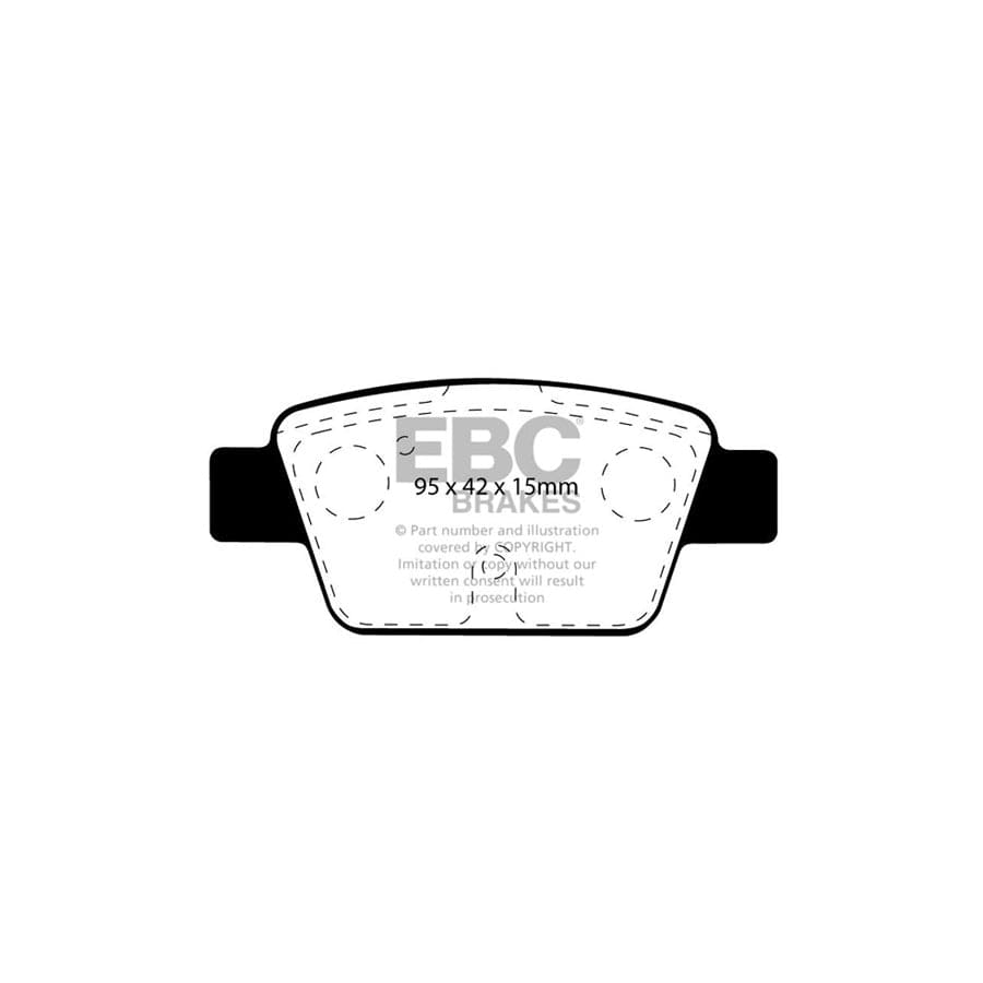 EBC PDKR303 Fiat Lancia Ultimax Rear Brake Pad & Plain Disc Kit - Bosch Caliper 2 | Duco Car Parts UK Car Parts
