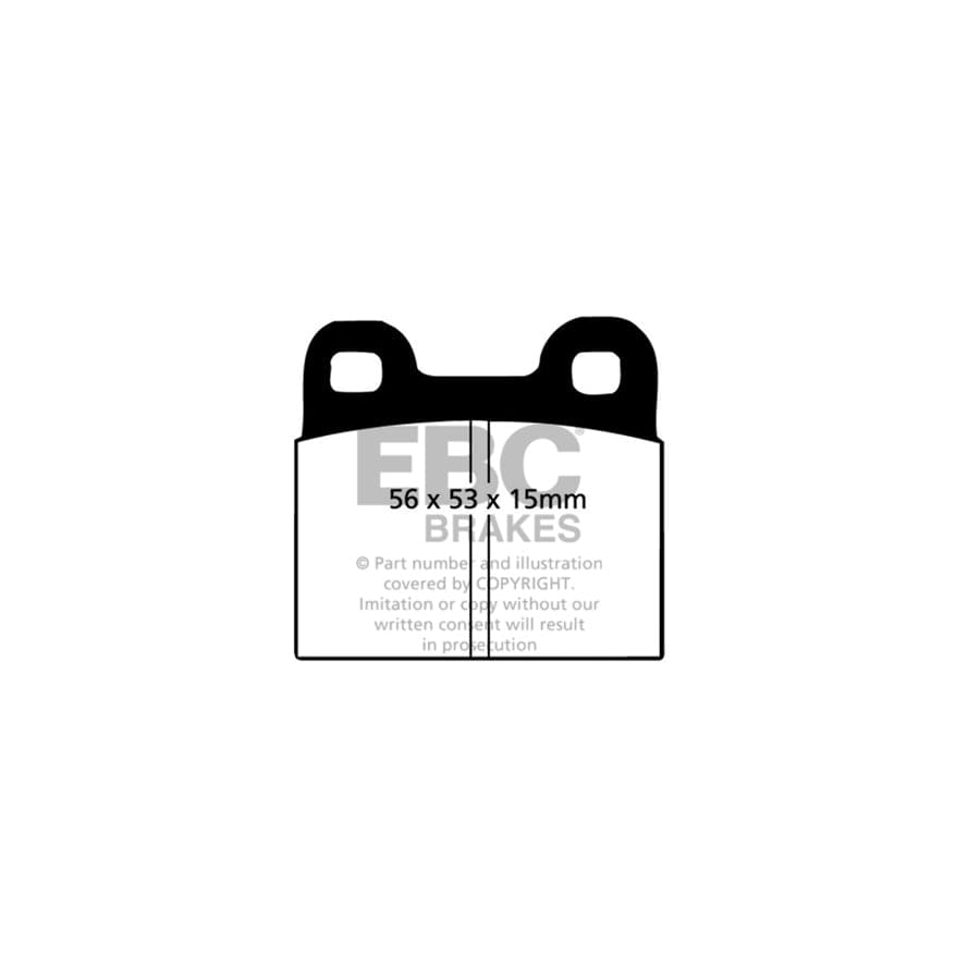 EBC PDKF1517 Opel Ultimax Front Brake Pad & Plain Disc Kit (Inc. Kadett & Olympia) 2 | Duco Car Parts UK Car Parts