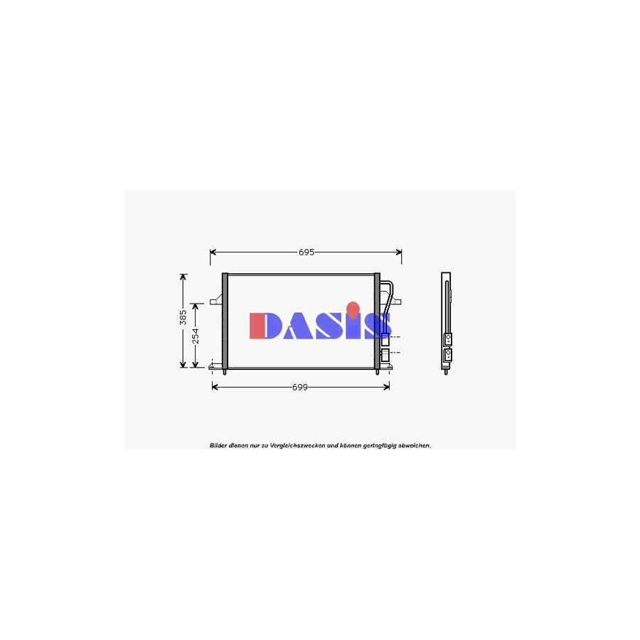 AKS Dasis 092240N Air Conditioning Condenser | Duco Car Parts UK