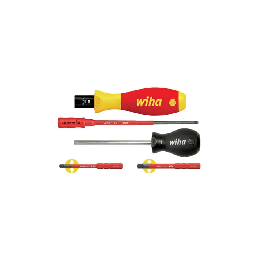 Wiha WHA38074 TorqueVario®-S electric Screwdriver Set, 5 Piece | Duco Car Parts UK