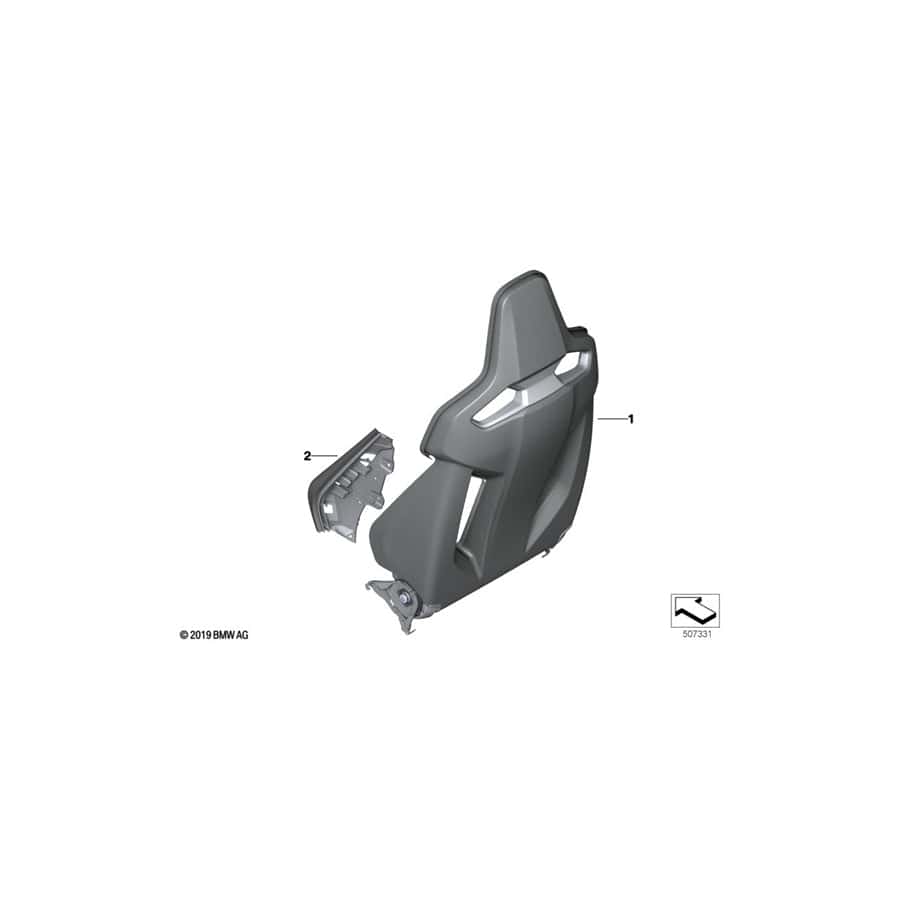 Genuine BMW 52108067463 F93 Backrest Frame El. Fa (Inc. & M8) | Duco Car Parts UK Car Parts