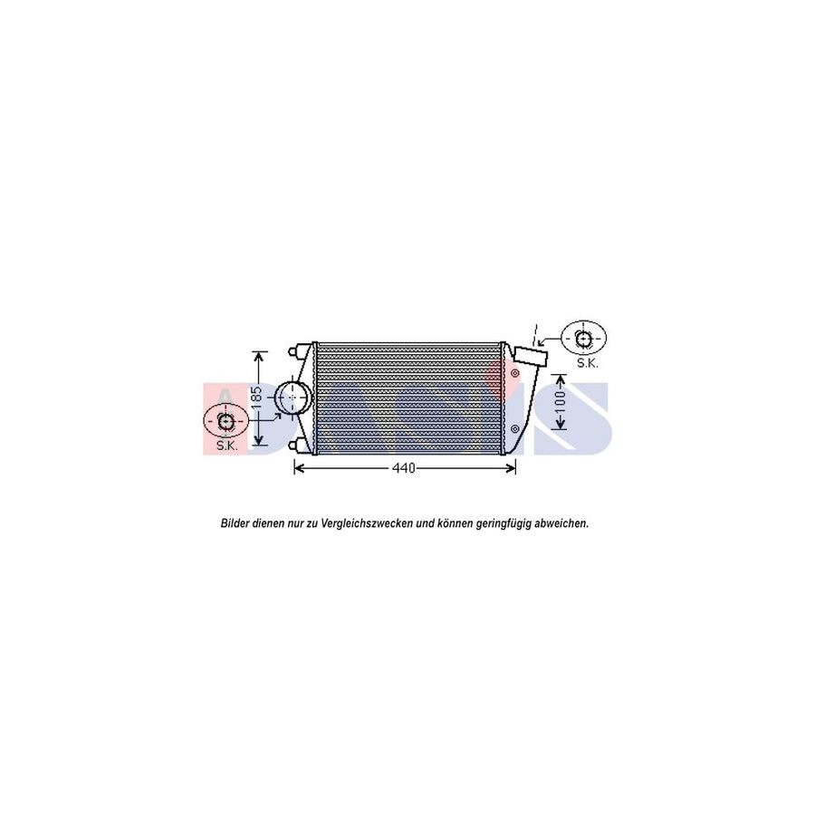 AKS Dasis 177010N Intercooler For Porsche 911 | Duco Car Parts UK