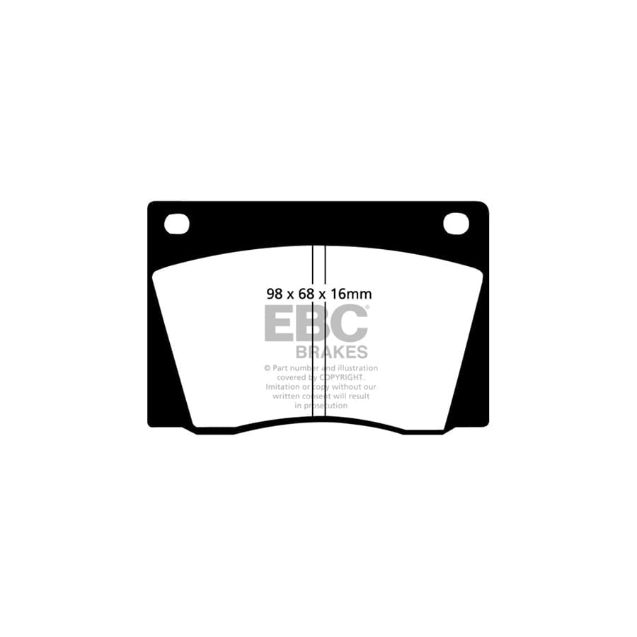 EBC PDKF2195 Rover P6 Ultimax Front Brake Pad & Plain Disc Kit - Girling/TRW Caliper 2 | Duco Car Parts UK Car Parts