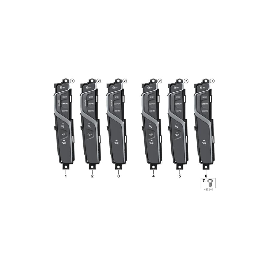 Genuine BMW 61316843935 G01 Operating Unit, Center Console (Inc. X3 30iX & X3 M40iX) | Duco Car Parts UK Car Parts