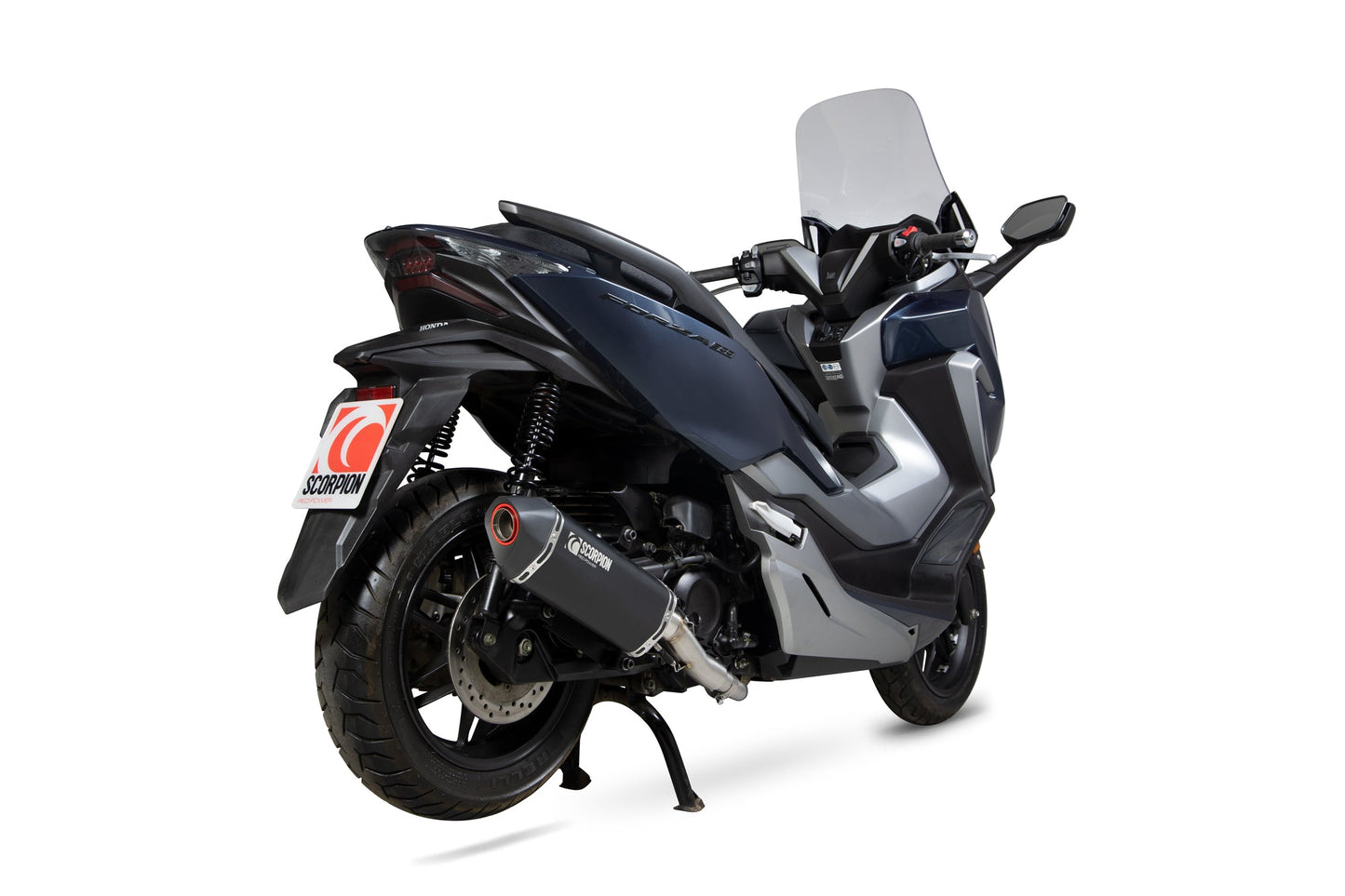 Scorpion RHA188SYSBCER Honda Forza 300 Serket Parallel Full System - Black Ceramic Coated Sleeve | Duco Car Parts UK UK