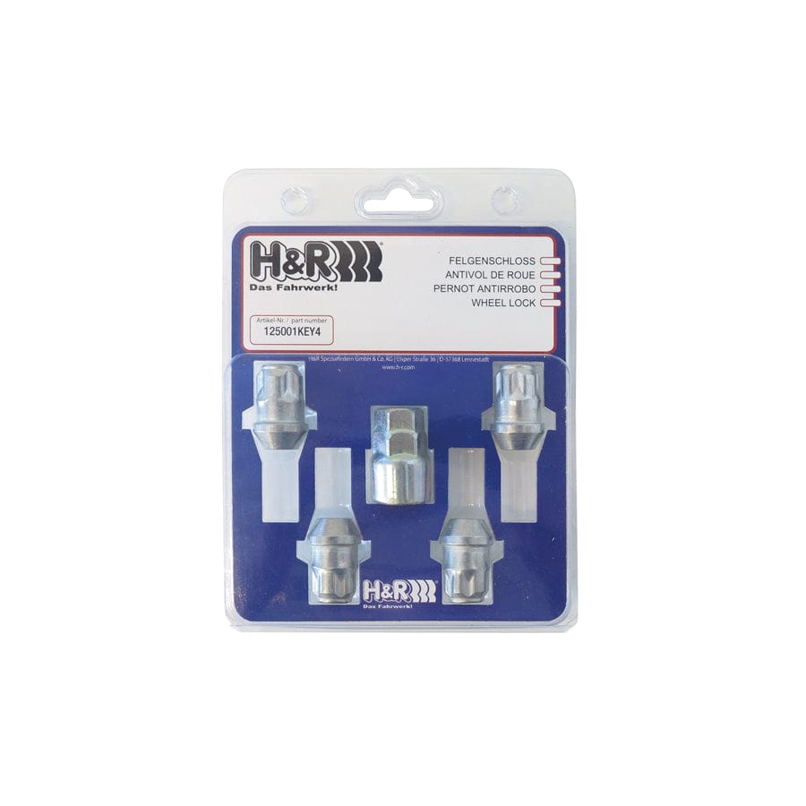 H&R 125001KEY4 Wheel-Lock set wheel nut M12 taper head 60° | Duco Car Parts UK Car Parts