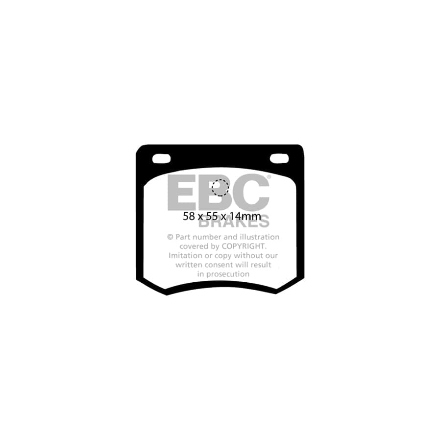 EBC PDKR680 Datsun Nissan 280ZX Ultimax Rear Brake Pad & Plain Disc Kit 2 | Duco Car Parts UK Car Parts