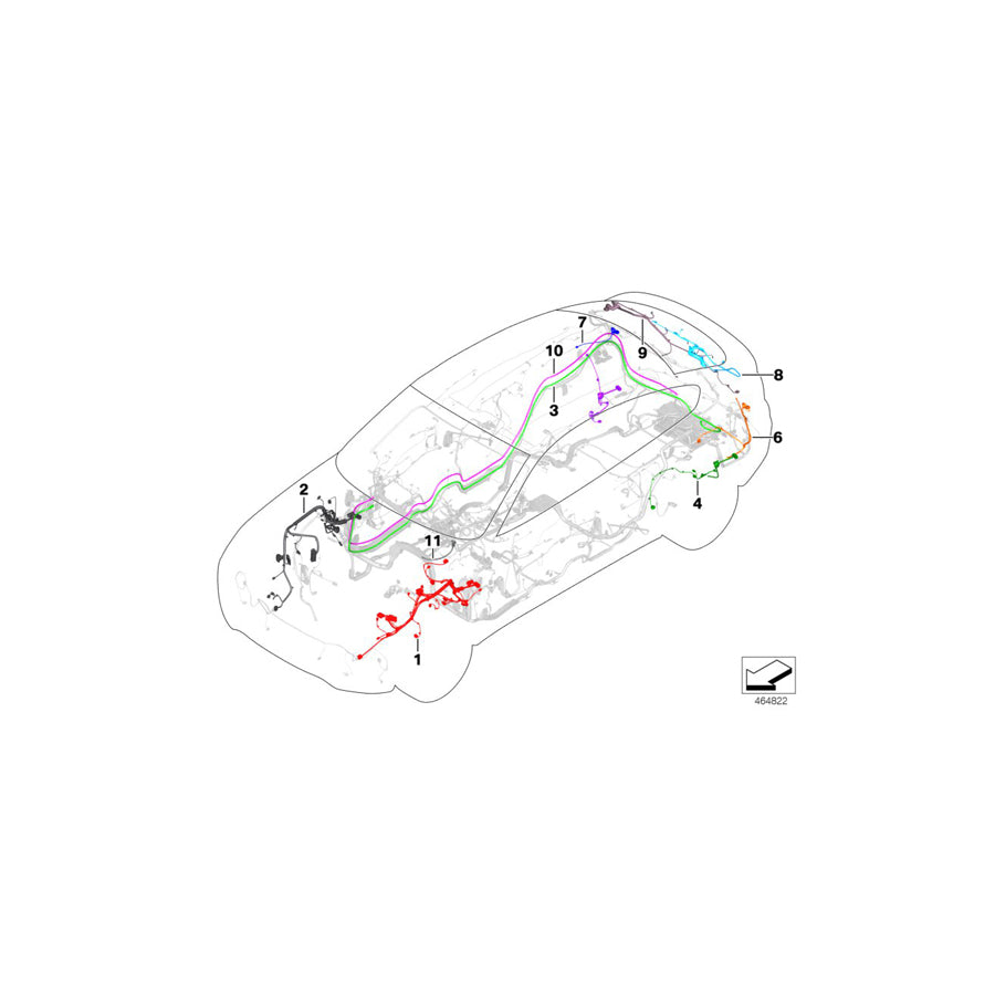 Genuine BMW 61119252426 F25 Repair Wiring Set For Trunk Lid/Left (Inc. X3 20iX, X3 35iX & X3 28i) | Duco Car Parts UK