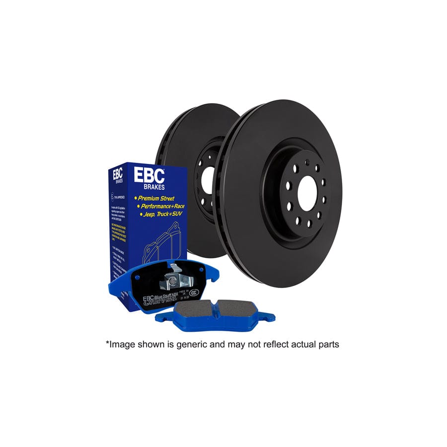 EBC PD04KF634 Mazda RX8 Bluestuff Front Brake Pad & Plain Disc Kit 1 | Duco Car Parts UK Car Parts